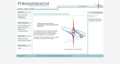 Desktop Screenshot of philosophieportal.buphi.net